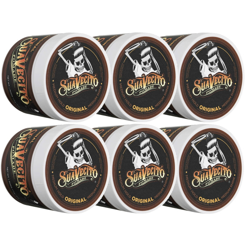 Suavecito Hold Pomade Original 4 oz - 6 Pack (Bulk)