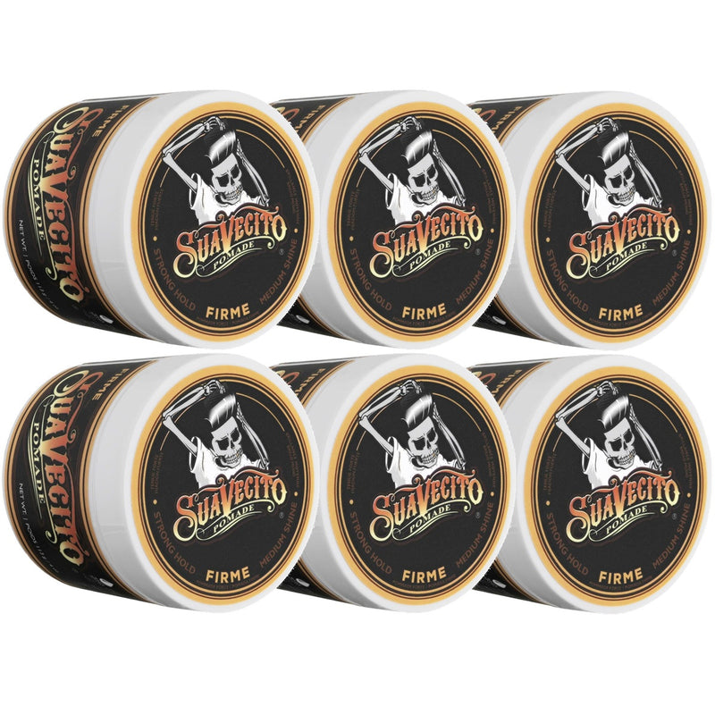 Suavecito Pomade Firme Hold 4 oz - 6 Pack (Bulk)