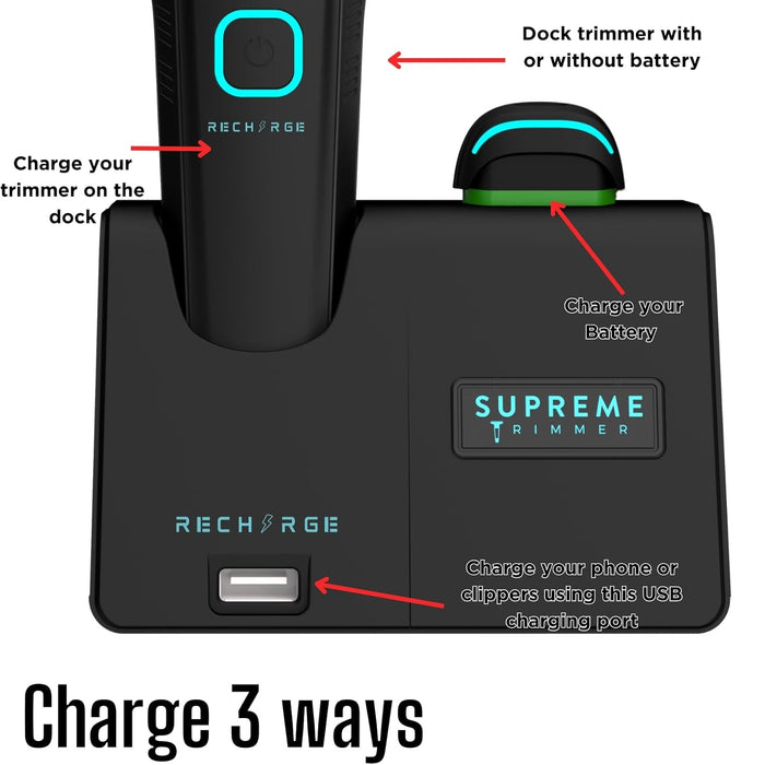 Supreme Recharge Trimmer - Black #ST777/BLK