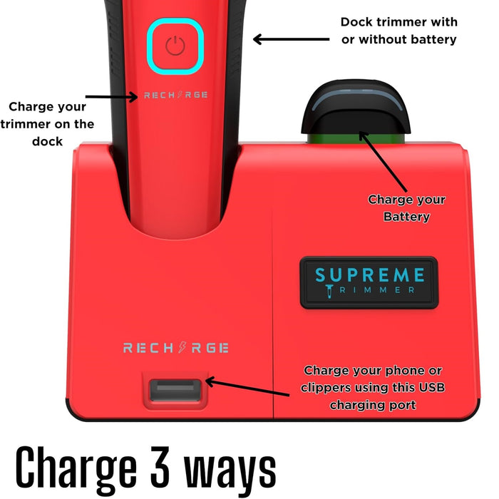 Supreme Recharge Trimmer - Red #ST777/RED