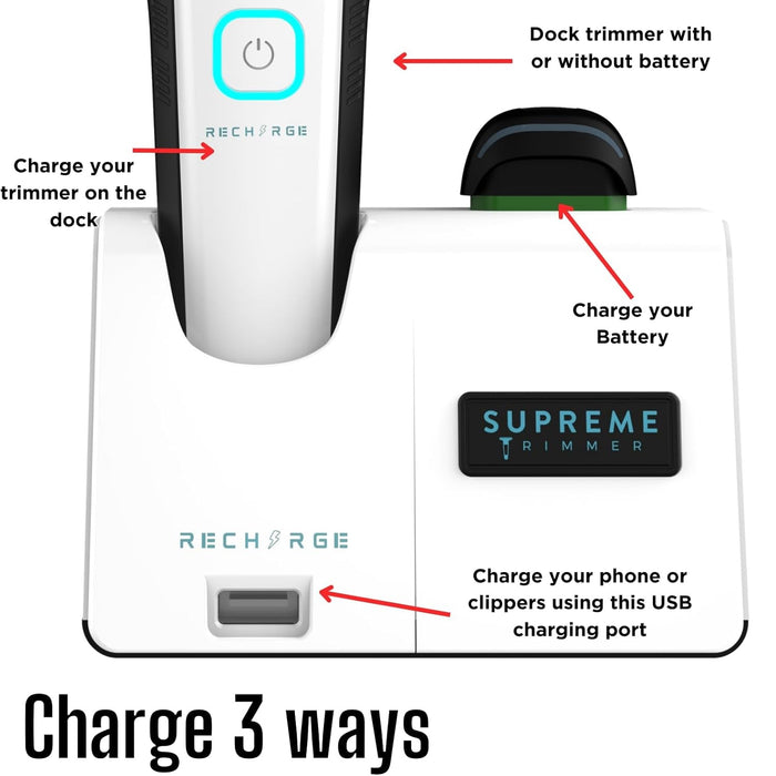 Supreme Recharge Trimmer - White #ST777/WHT