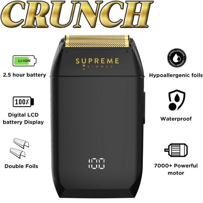 Supreme Crunch Mens Foil Shaver #STF602/BLACK