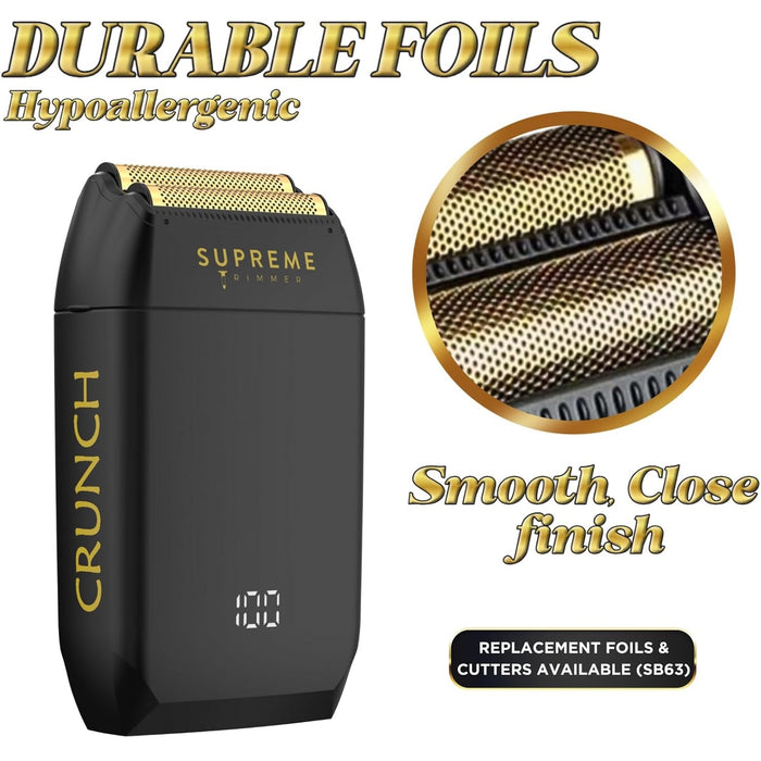 Supreme Crunch Mens Foil Shaver #STF602/BLACK