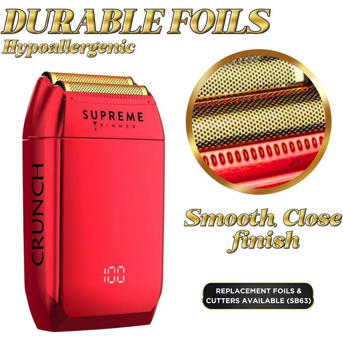 Supreme Crunch Mens Foil Shaver #STF602/RED