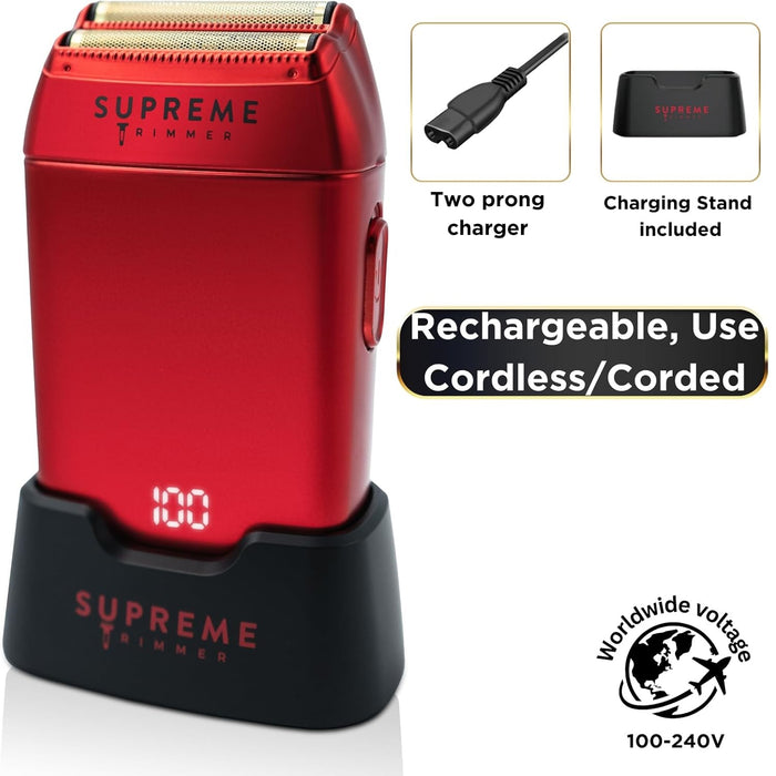 Supreme Crunch Mens Foil Shaver #STF602/RED