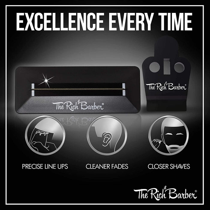 The Rich Barber Pro Barber Tools Set: Blade Modifier + Blade Setter (Compatible with Andis Outliner)