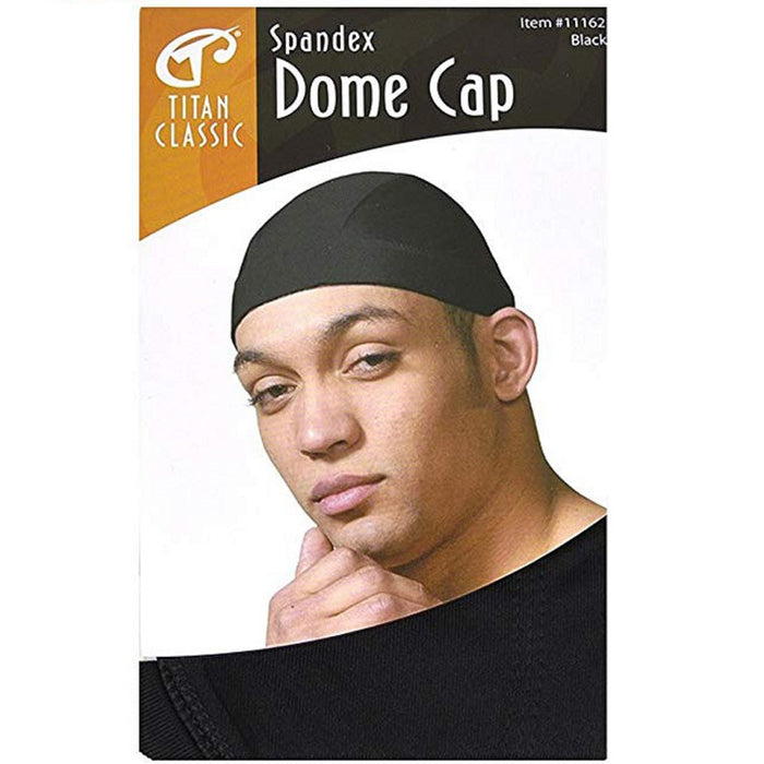 Titan Spandex Dome Cap Black #11162