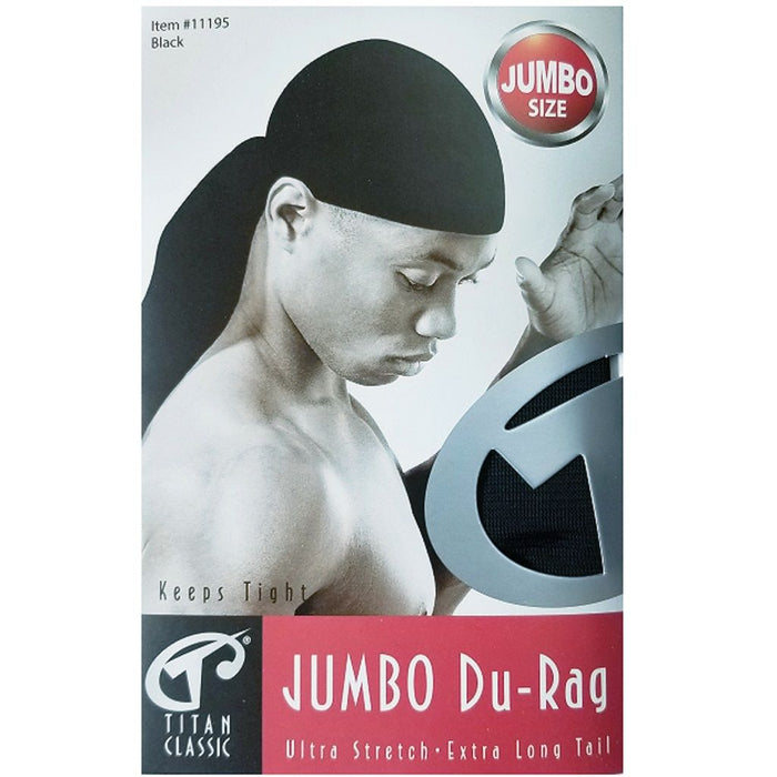 Titan Jumbo Du-Rag Black #11195