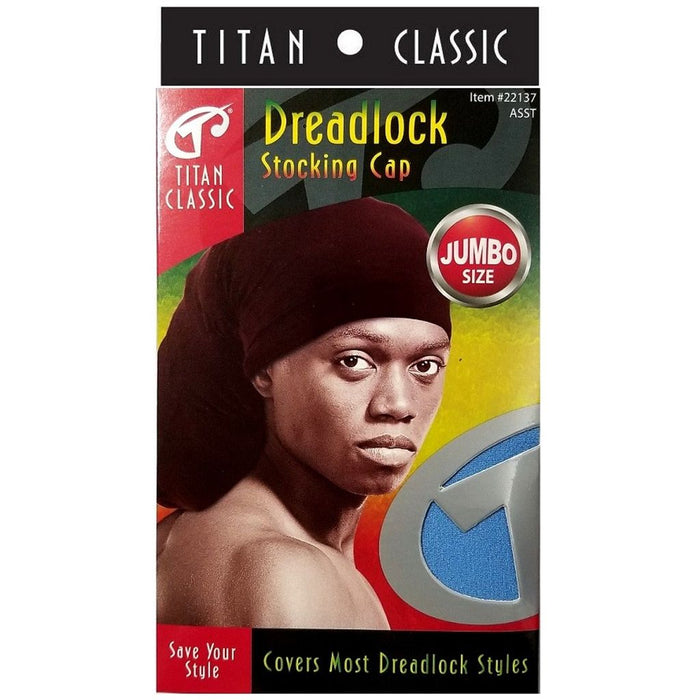 Titan Dreadlock Stocking Cap Jumbo Assorted #22137