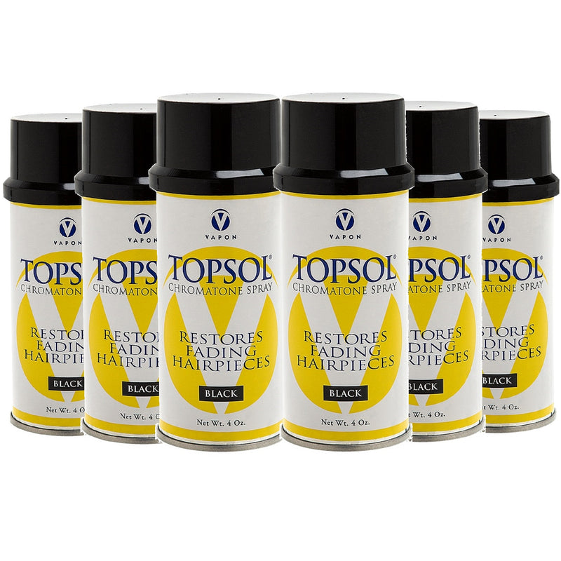 Vapon Topsol Chromatone Spray Black 4 oz - 6 Pack (Bulk)