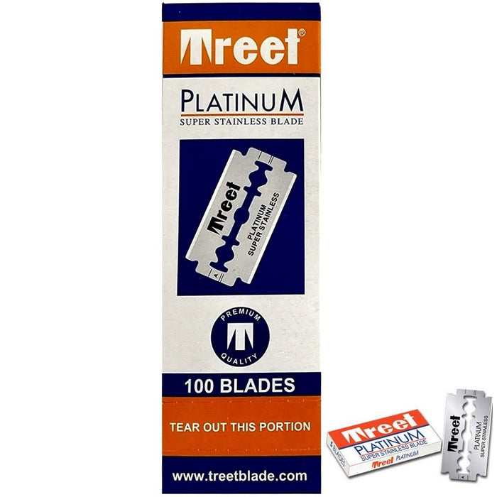 Treet Platinum Super Stainless Double Edge 100 Blades