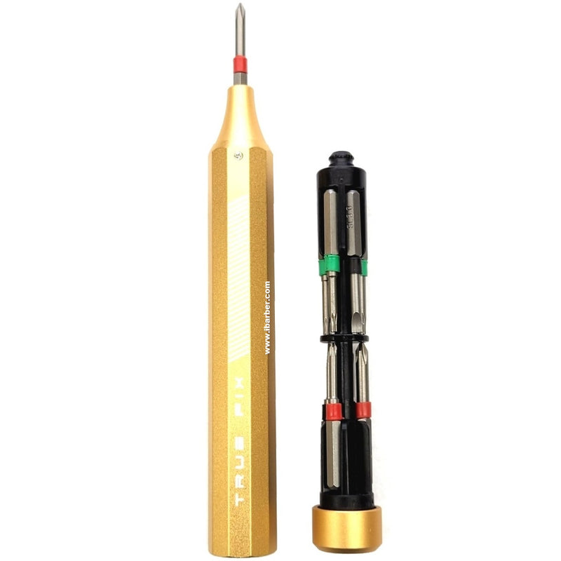 Barber Xpress True Fix Screwdriver Tool with 10 Bits [2 Color Options]