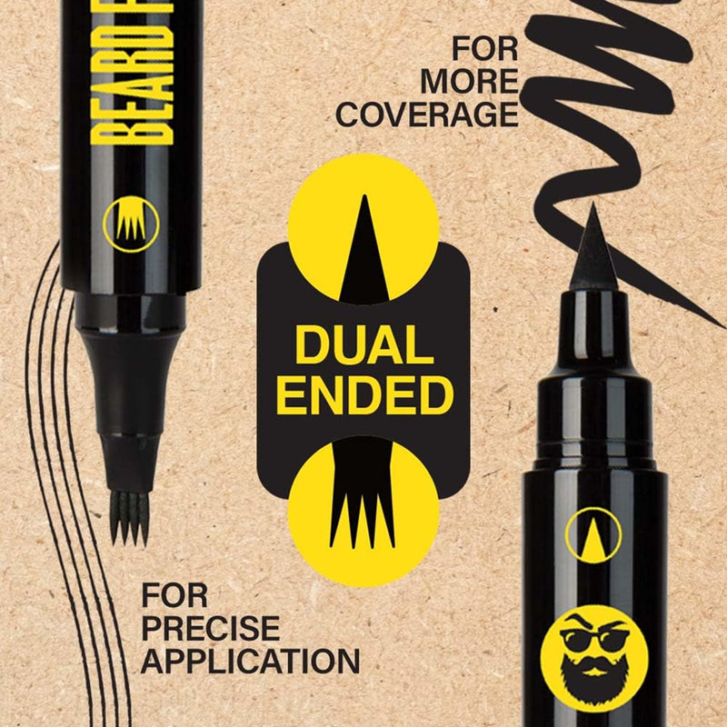 Tyche Dual Ended Beard Filler & Brush #HCBP [2 Color Options]