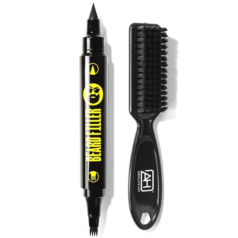 Tyche Dual Ended Beard Filler & Brush #HCBP [2 Color Options]