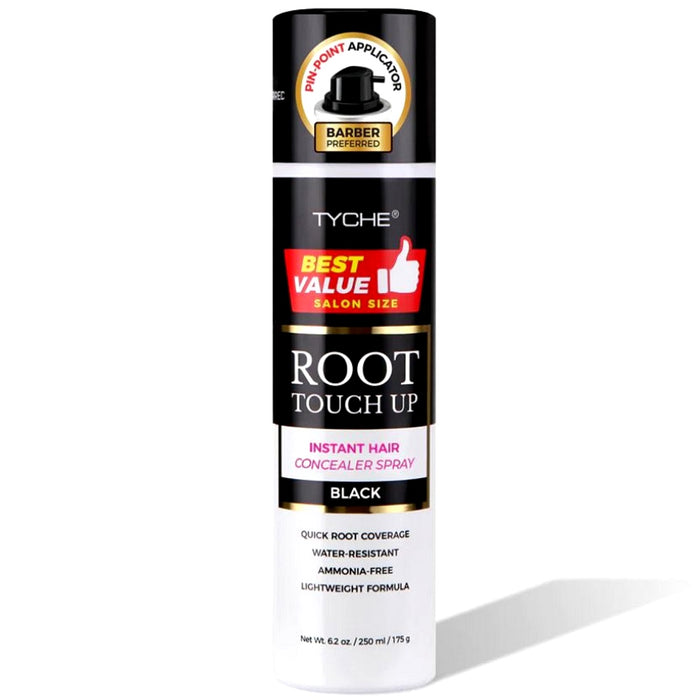 Tyche Root Touch Up Instant Hair Spray Black 6.2 oz #HLTU10