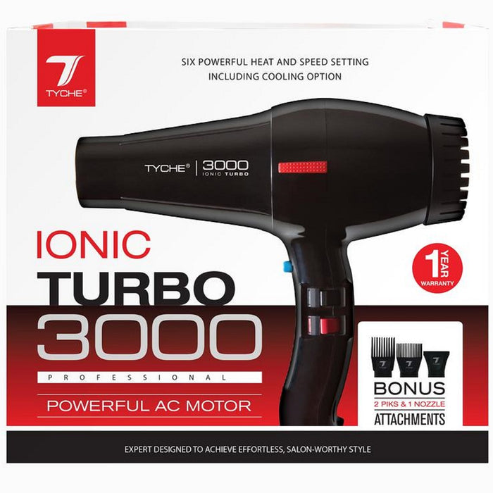 Tyche 3000 Ionic Turbo Dryer Black #TD-1B