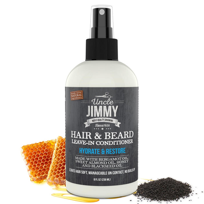 Uncle Jimmy Hair & Beard Leave In Conditioner 8 oz