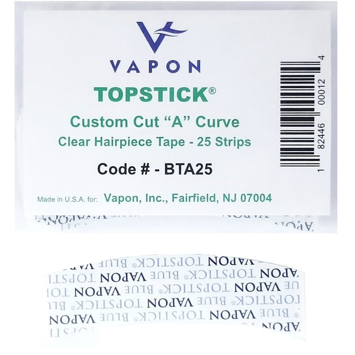 Vapon Topstick Blue Liner "A" Curve Tape 25 Strips #BTA25