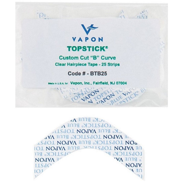 Vapon Topstick Blue Liner "B" Curve Tape 25 Strips #BTB25