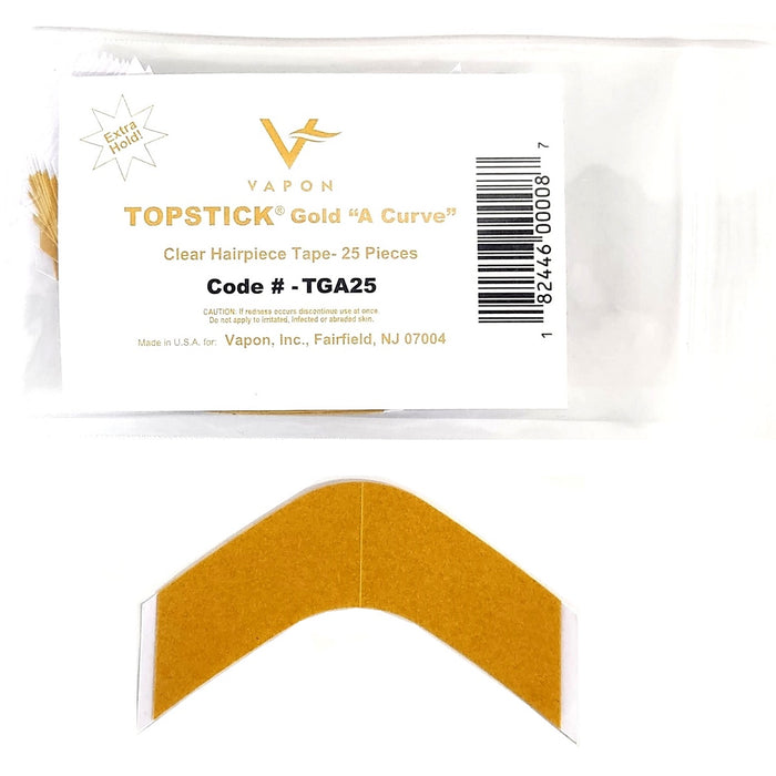 Vapon Topstick Gold "A" Curve Tape 25 Strips #TGA25