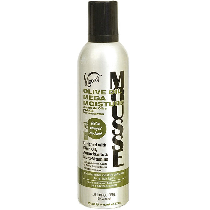 Vigorol Olive Oil Mega Moisture Mousse 12 oz