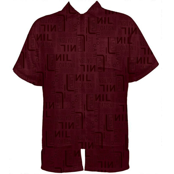 Vincent Heat Stamp Barber Jacket Burgundy [S-4XL] #VT2243