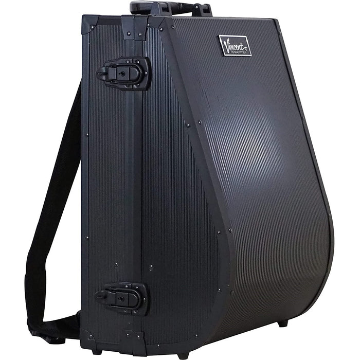 Vincent Hard Shell Backpack Black Metal #VT10400