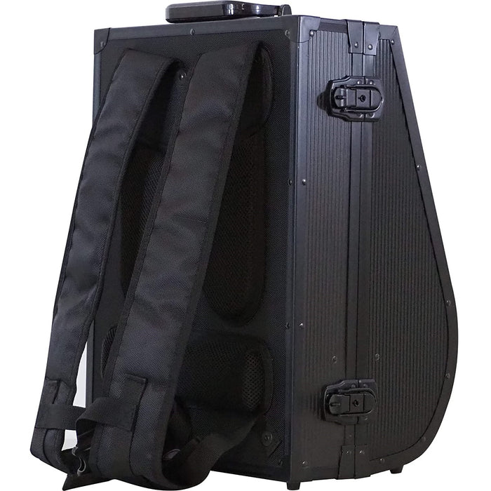 Vincent Hard Shell Backpack Black Metal #VT10400