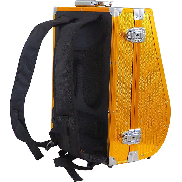 Vincent Hard Shell Backpack Gold Metal #VT10401