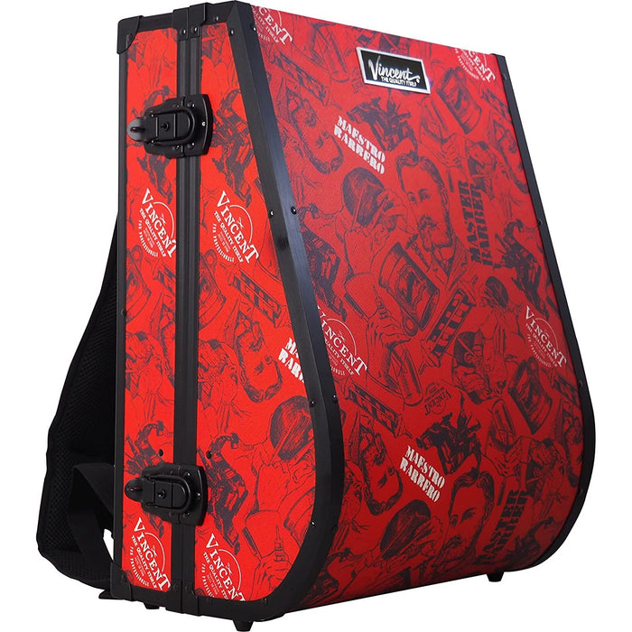 Vincent Hard Shell Backpack Nostalgic Red #VT10402