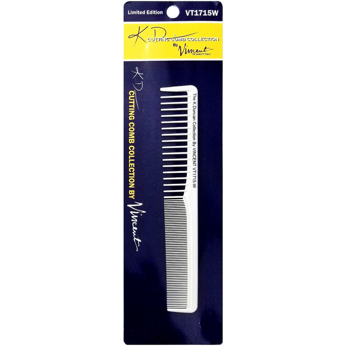 Vincent Ceramic 7-1/4" All Purpose Styling Comb #VT1715W