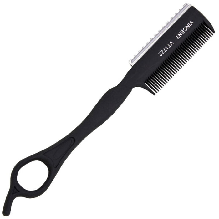 Vincent 2-Way Carbon Razor Comb One Eye #VT1722