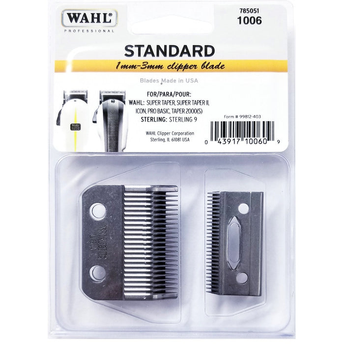 Wahl 2 Hole Standard Clipper Blade - 1mm-3mm #1006