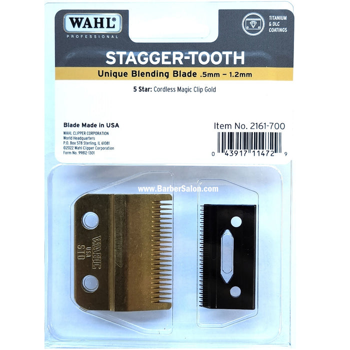 Wahl 2 Hole Gold Stagger-Tooth Blade #2161-700