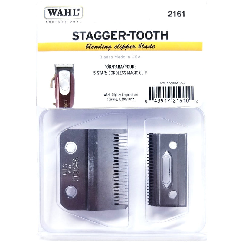 Wahl 2 Hole Stagger Tooth Blade Set For Magic Clip #2161