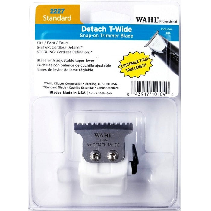 Wahl Detach T-Wide Snap-On Trimmer Blade #2227