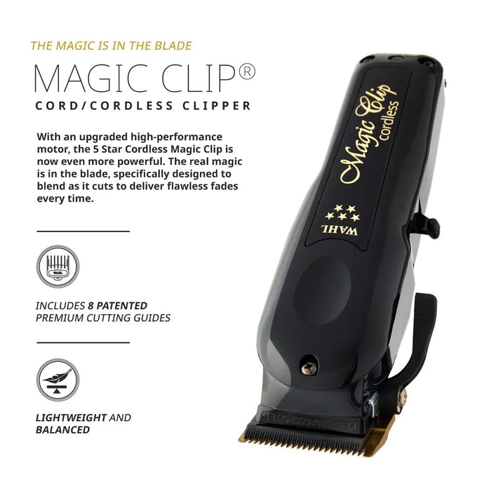 Wahl 5 Star Black Cord/Cordless Magic Clip #3026432