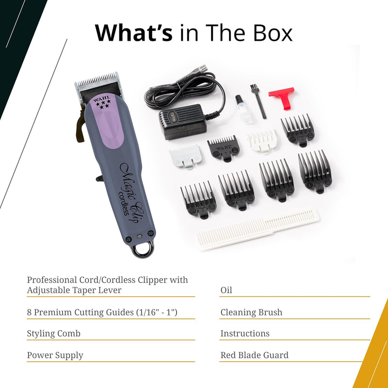 Wahl Limited Edition 5 Star Lavender Magic Clip Cordless Clipper & Sterling Mag Trimmer [DUO]