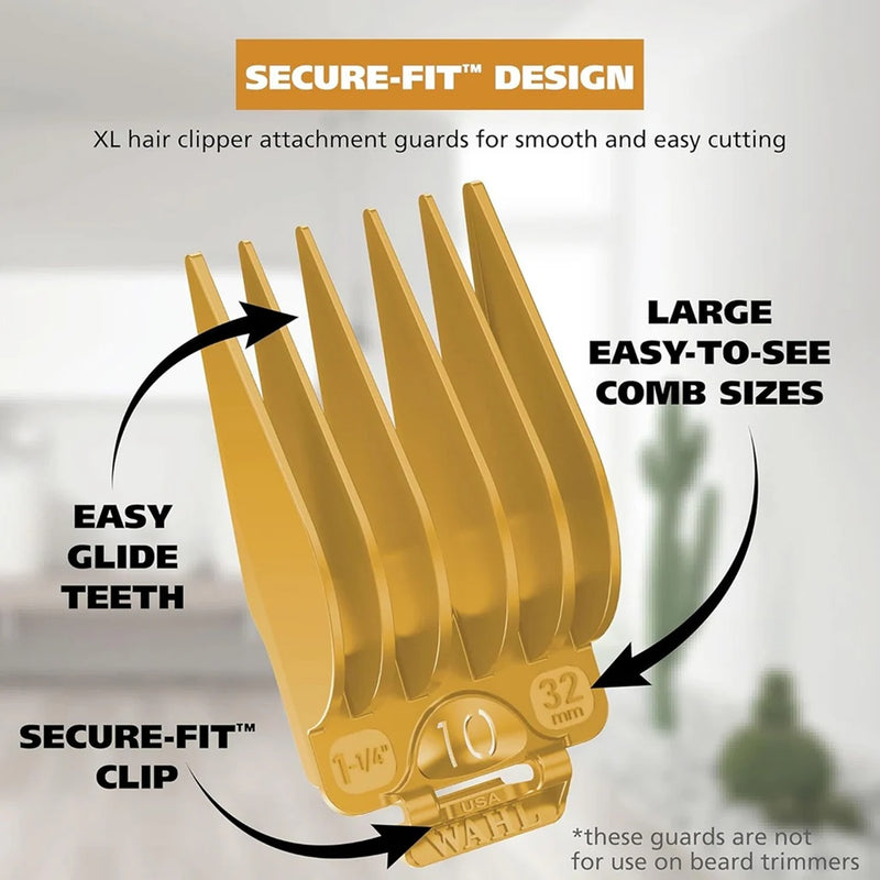 Wahl Long Hair Clipper Guides 2 Pcs Set [#10, #12] #3028063