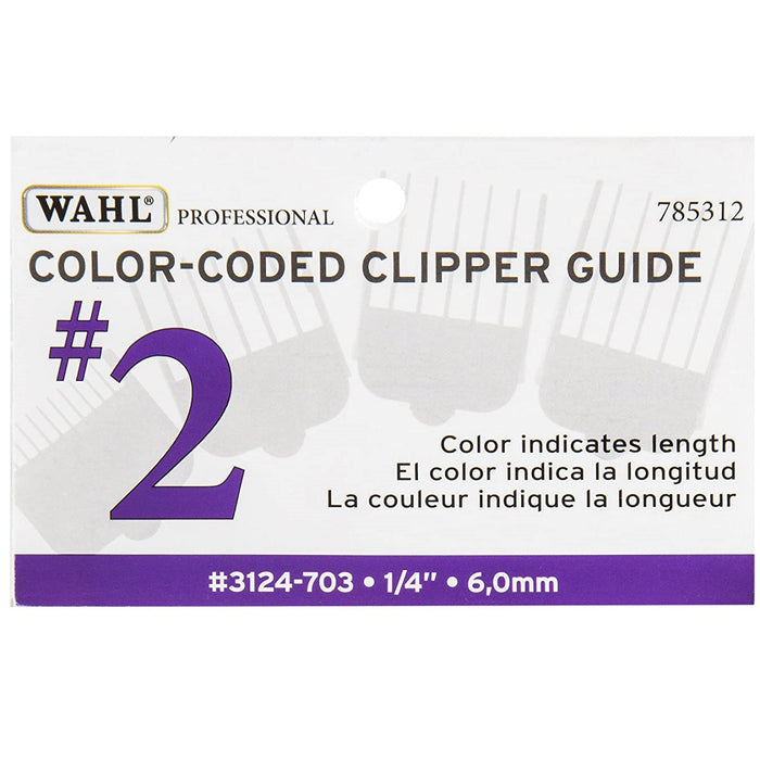 Wahl #2 Color-Coded Nylon Cutting Guide (1/4") - Purple #3124-703