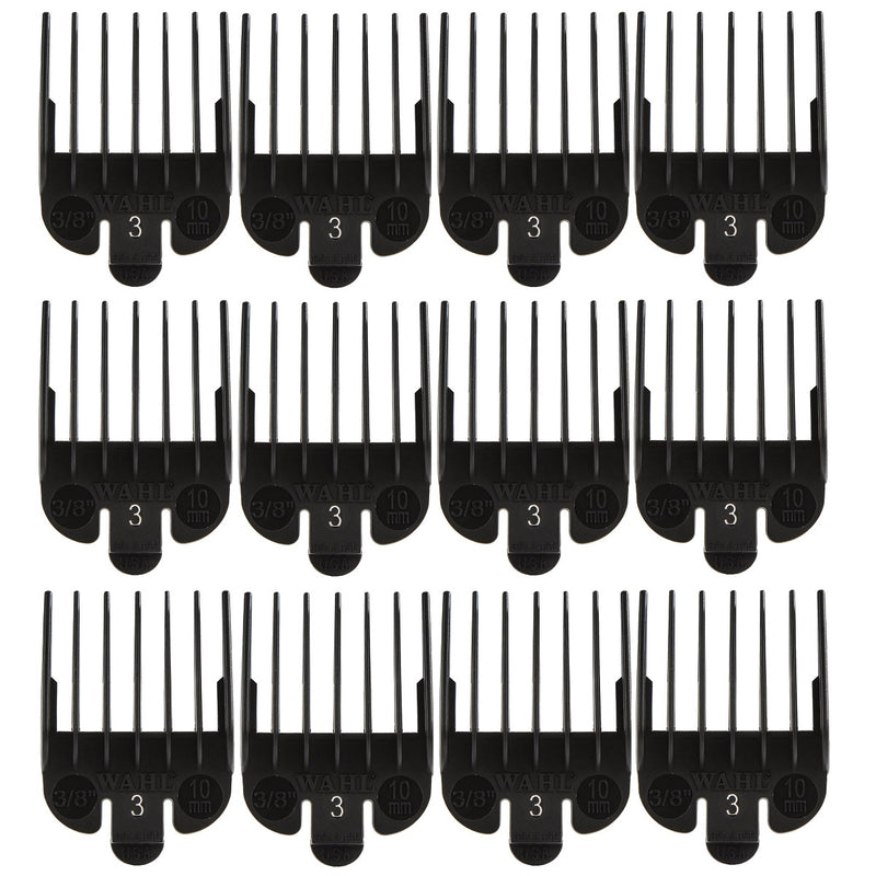 Wahl #3 Nylon Cutting Guide (3/8") - Black #3134-001 - 12 Pack (Bulk)