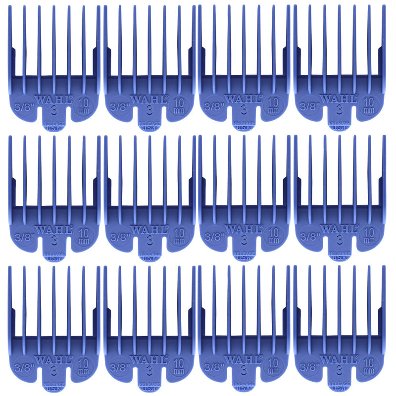 Wahl #3 Color-Coded Nylon Cutting Guide (3/8") - Blue #3134-803 - 12 Pack (Bulk)