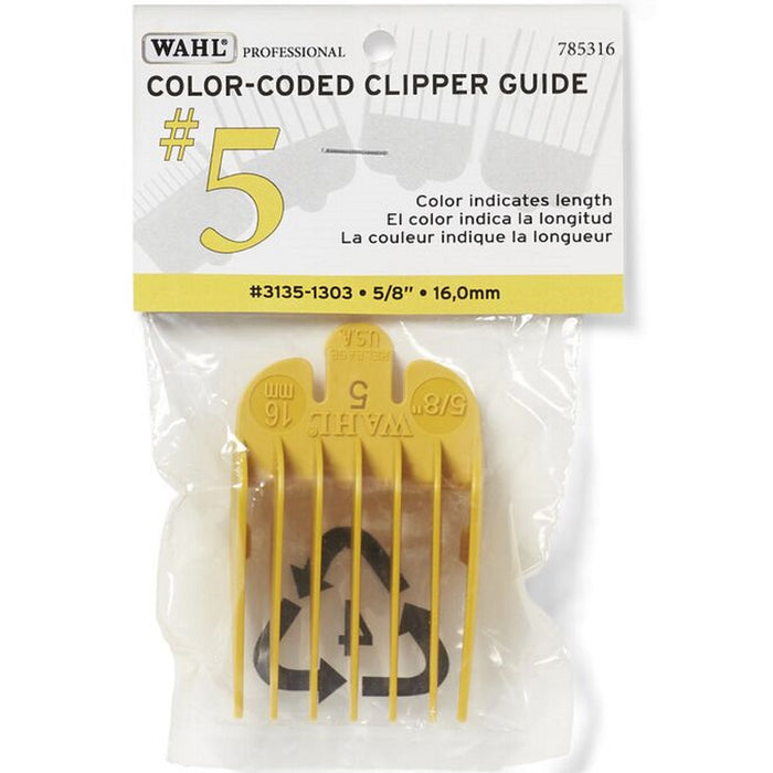 Wahl #5 Color-Coded Nylon Cutting Guide (5/8") - Yellow #3135-1303