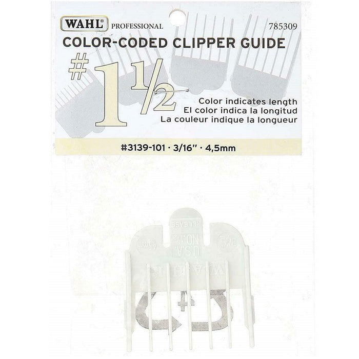 Wahl #1 1/2 Color-Coded Nylon Cutting Guide (3/16") - Off White #3139-101