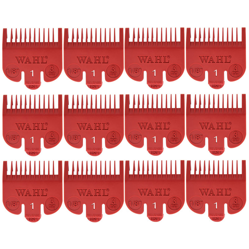 Wahl #1 Color-Coded Nylon Cutting Guide (1/8") - Red #3114-603 - 12 Pack (Bulk)