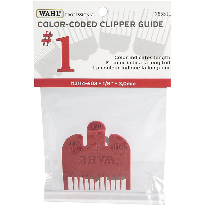 Wahl #1 Color-Coded Nylon Cutting Guide (1/8") - Red #3114-603