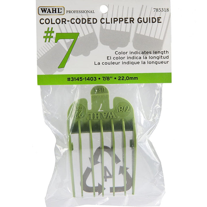 Wahl #7 Color-Coded Nylon Cutting Guide (7/8") - Green #3145-1403