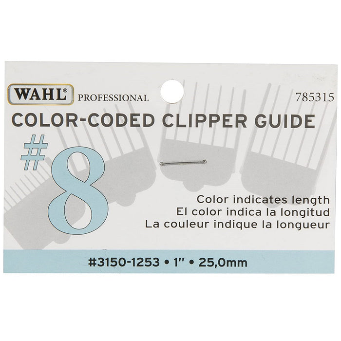 Wahl #8 Color-Coded Nylon Cutting Guide (1") - Light Blue #3150-1253