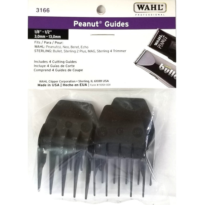 Wahl Peanut Cutting Guides - Black #3166