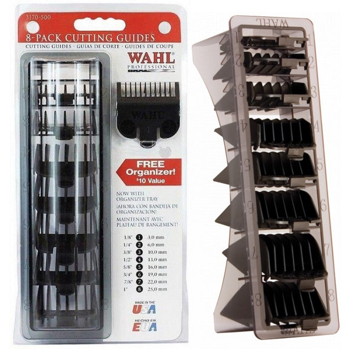 Wahl Blistered 1-8 Cutting Guides - Black #3170-500